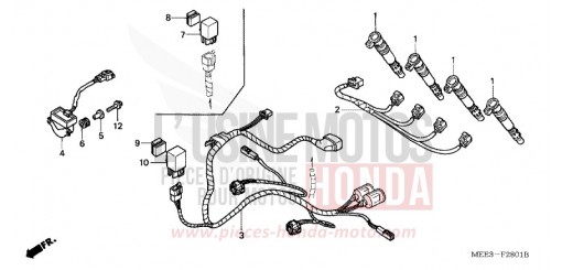 FAISCEAU SECONDAIRE CBR600RR3 de 2003